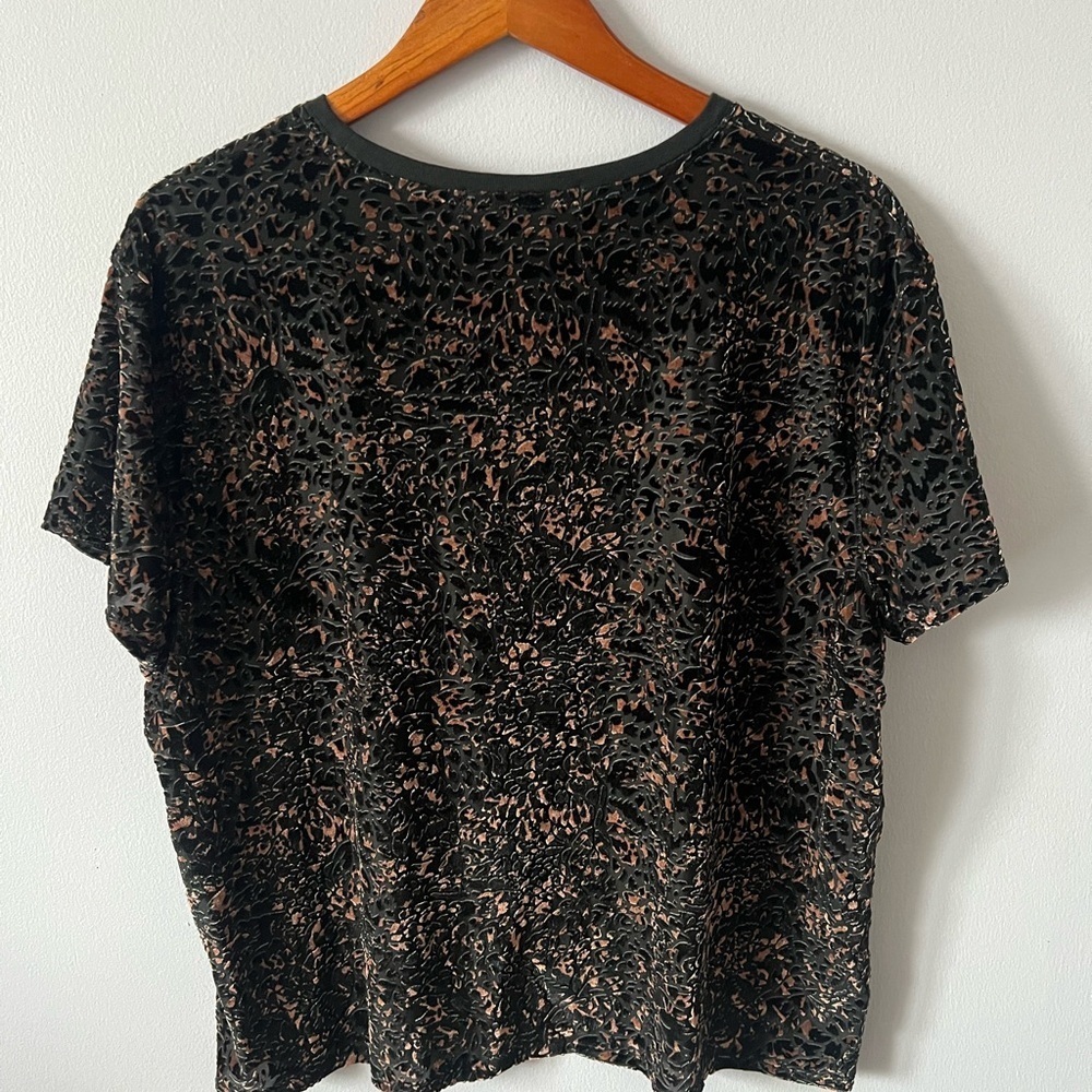 Free People Crushed Velvet Oversized Tee - Picture 5 of 6